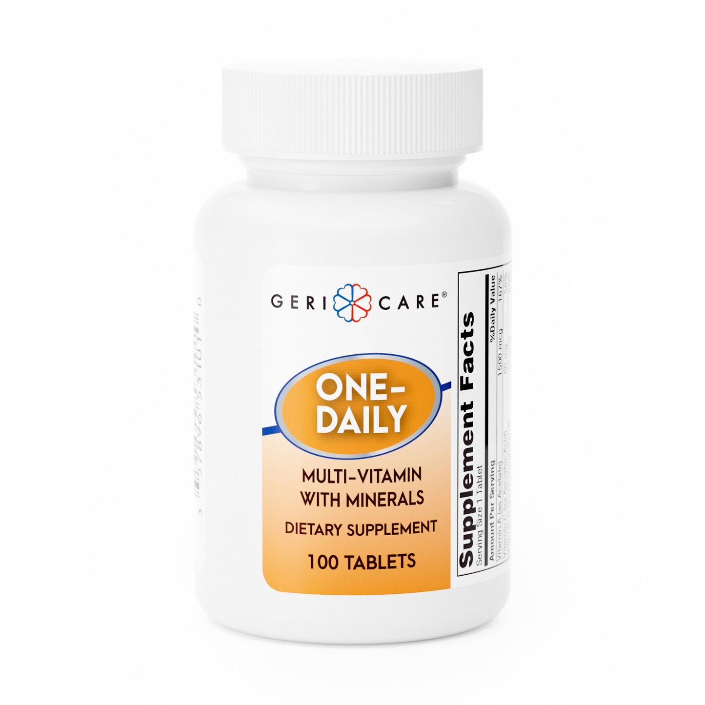 Geri-Care One-Daily Multivitamin with Minerals Supplement - 100 Tablets