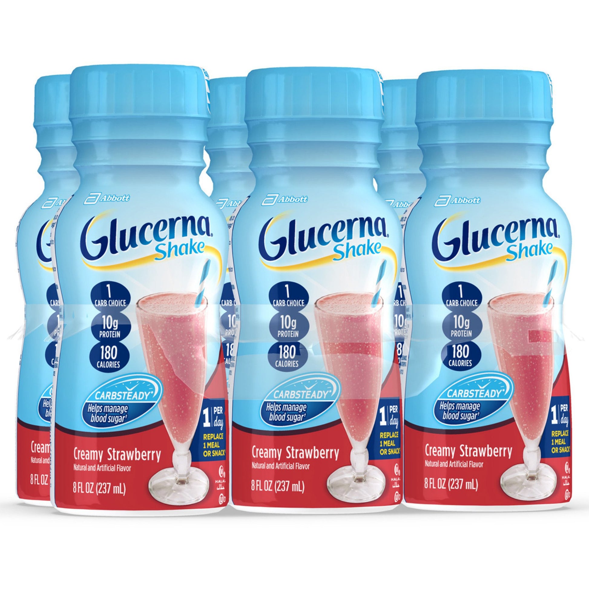 Oral Supplement Glucerna® Original Shake Creamy Strawberry Flavor Liquid 8 oz. Bottle