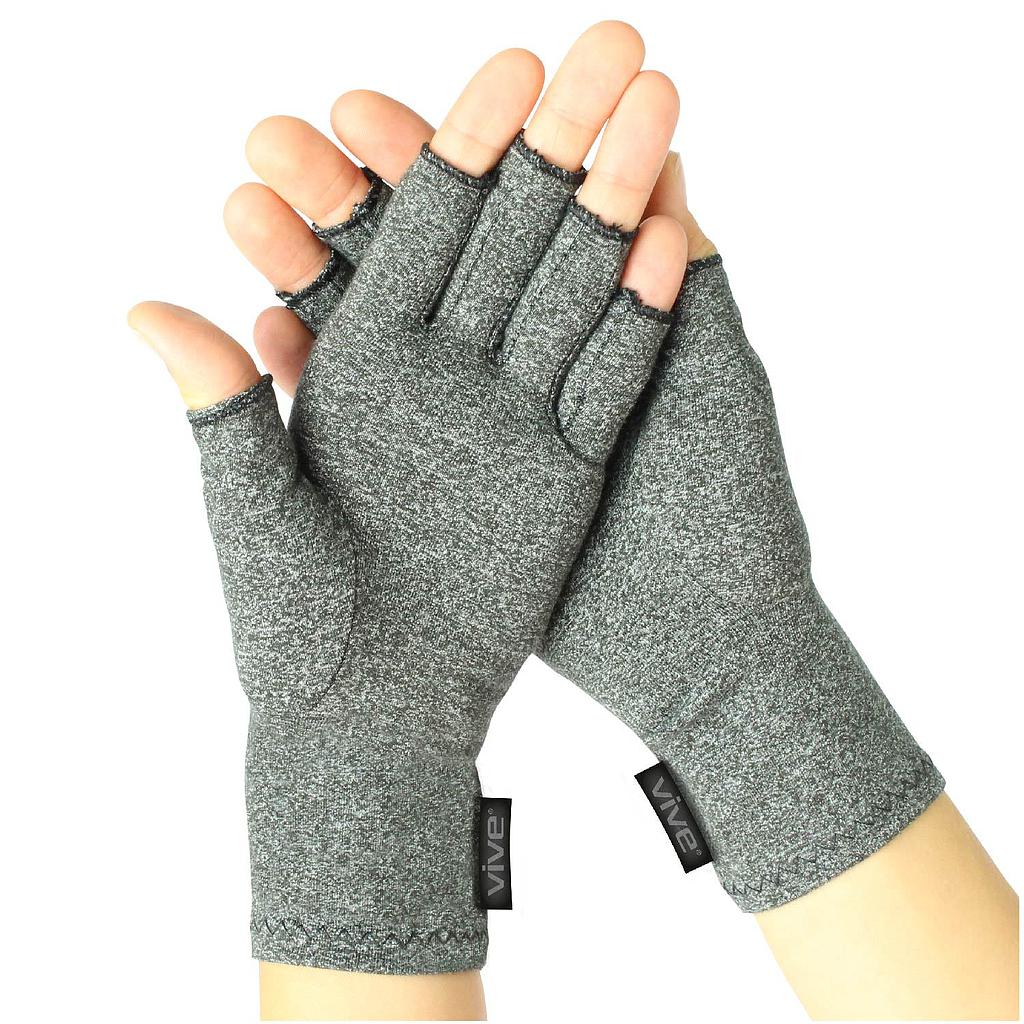 Joint stiffness and discomfort Compression Gloves - Fingerless Support with Smart Seam Stitching (Pair)