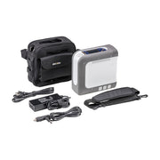Portable power station with accessories on a white background