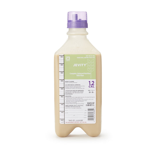 Bottle of Jevity nutritional supplement on a white background