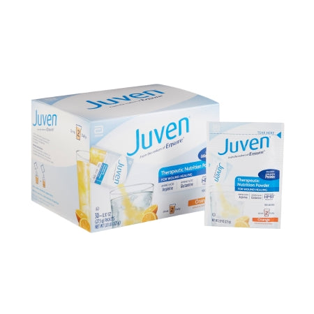Juven therapeutic protein powder packaging on a white background