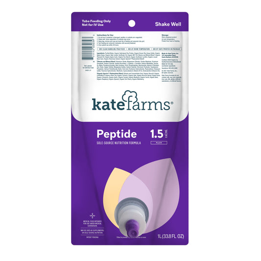 Kate Farms Peptide nutrition formula package on a white background