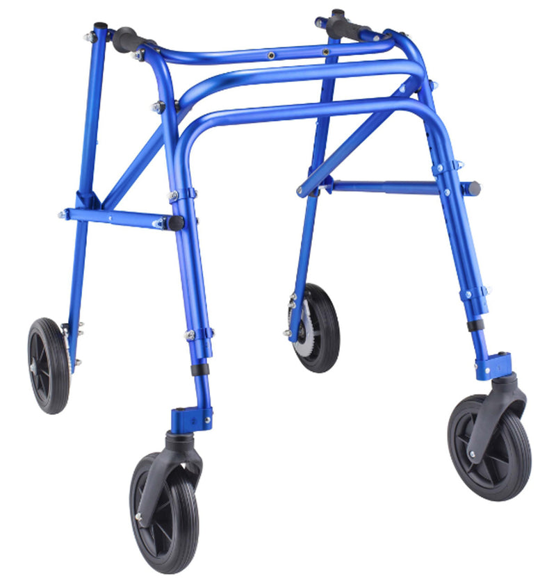 Klip 4-Wheel Posterior Walker with 8" Outdoor Wheels - Medium