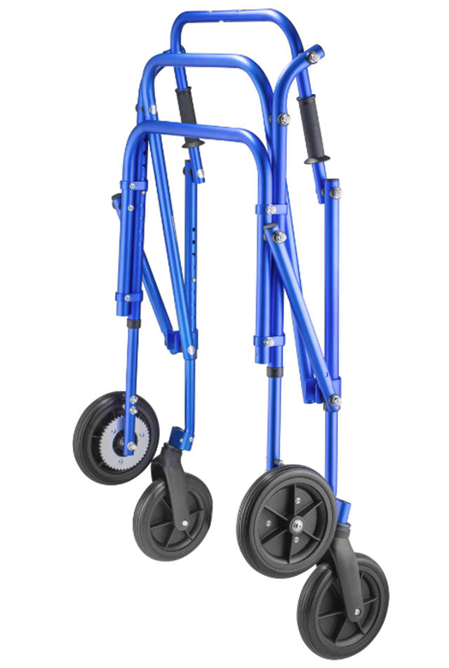 Klip 4-Wheel Posterior Walker with 8" Outdoor Wheels - Medium