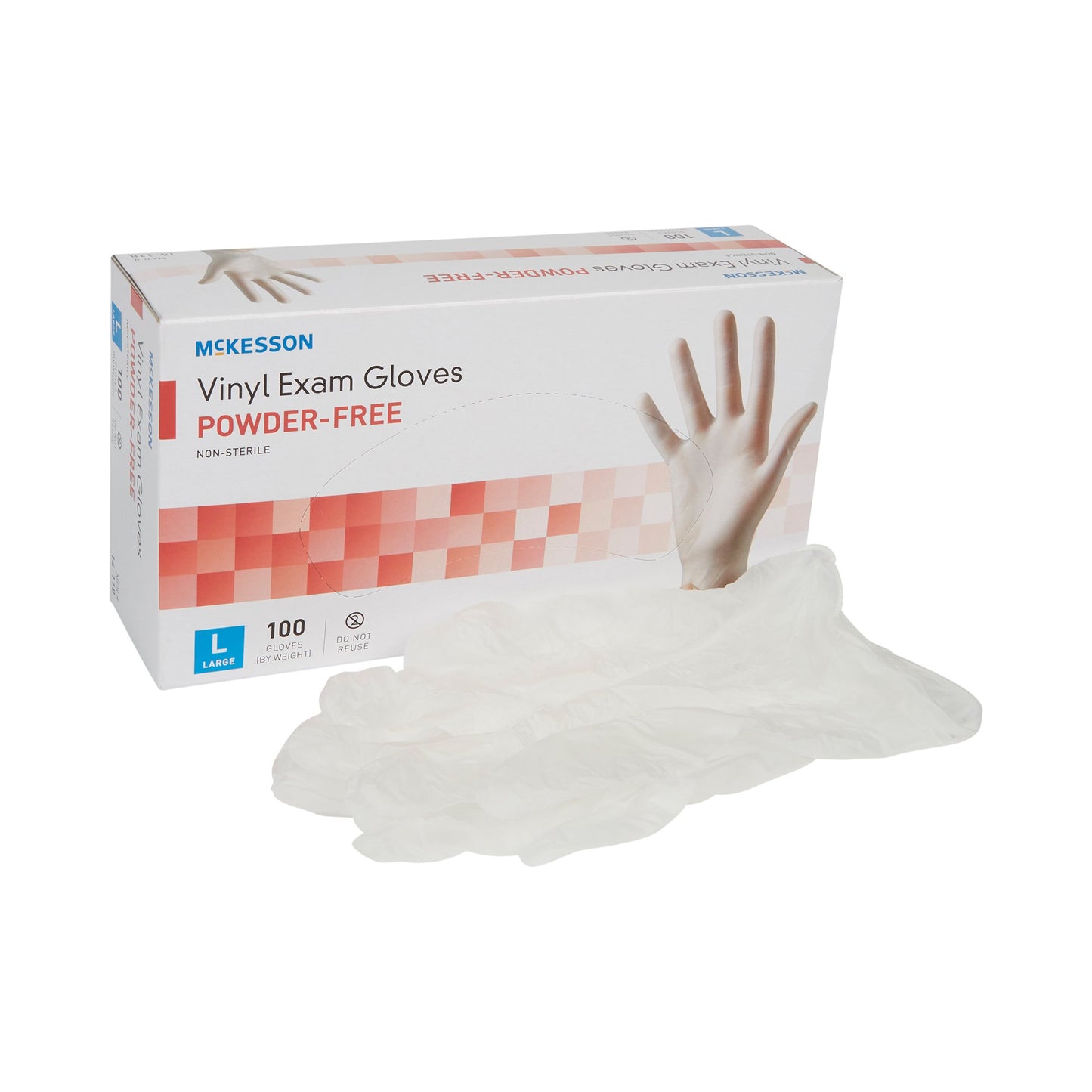 McKesson Vinyl Exam Gloves large