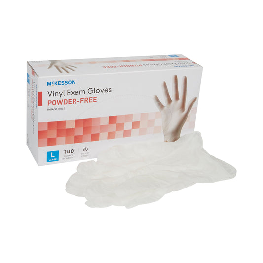 McKesson Vinyl Exam Gloves large
