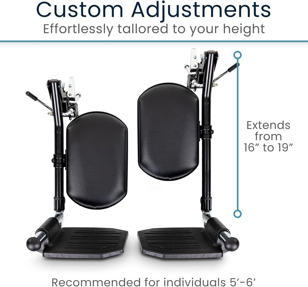 custom adjustments for leg rests