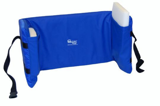 wheelchair legrest white cushion on a white background