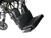 Close-up of a wheelchair with a white background