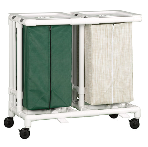 DOUBLE DELUXE LINEN HAMPER W/FOOT PEDAL