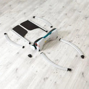 chair disassembled on the floor 