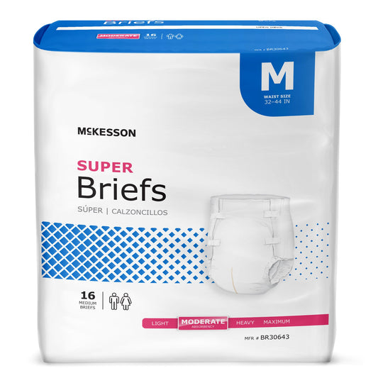 McKesson Classic Adult Briefs – Medium (32"–44")