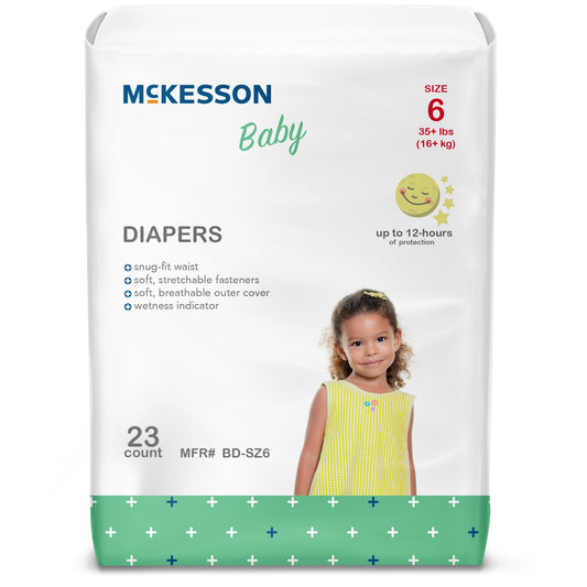 mckesson baby diaper size 6