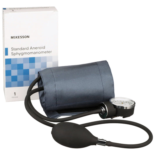 Sphygmomanometer with McKesson branded box on a white background