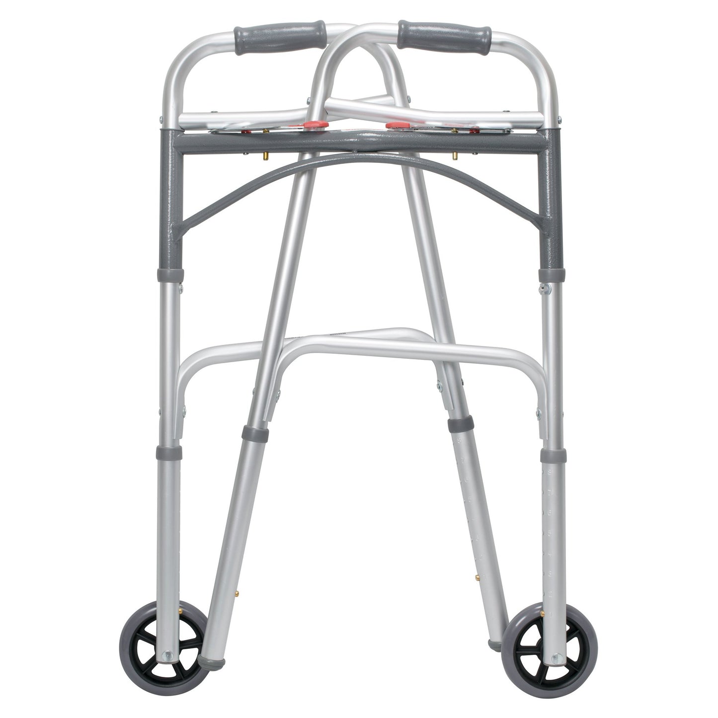 146-10210-4

McKesson Adult Aluminum Folding Walker with Wheels folded