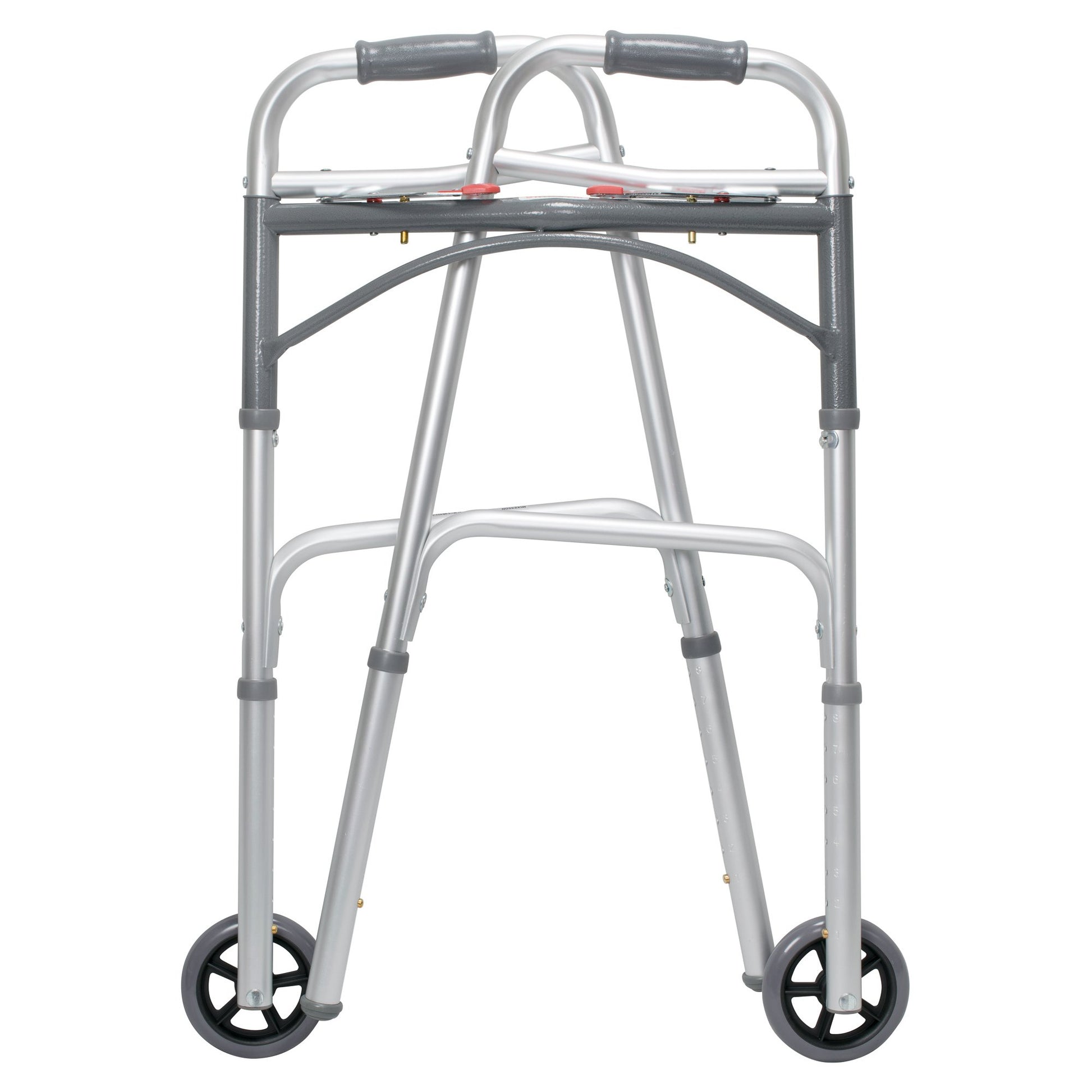 146-10210-4

McKesson Adult Aluminum Folding Walker with Wheels folded