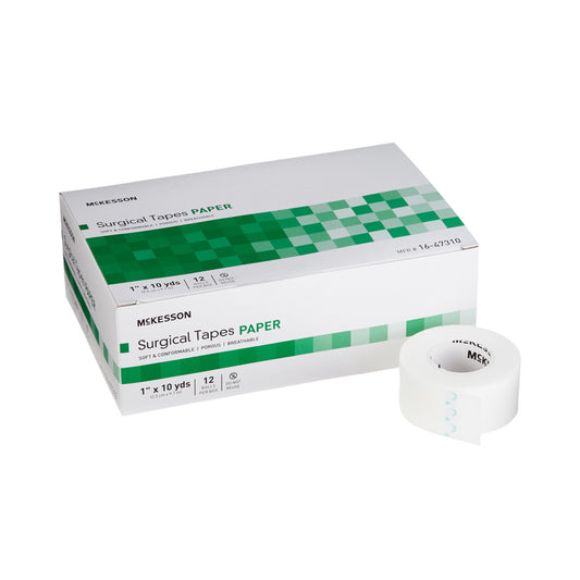 Box of McKesson surgical paper tapes on a white background