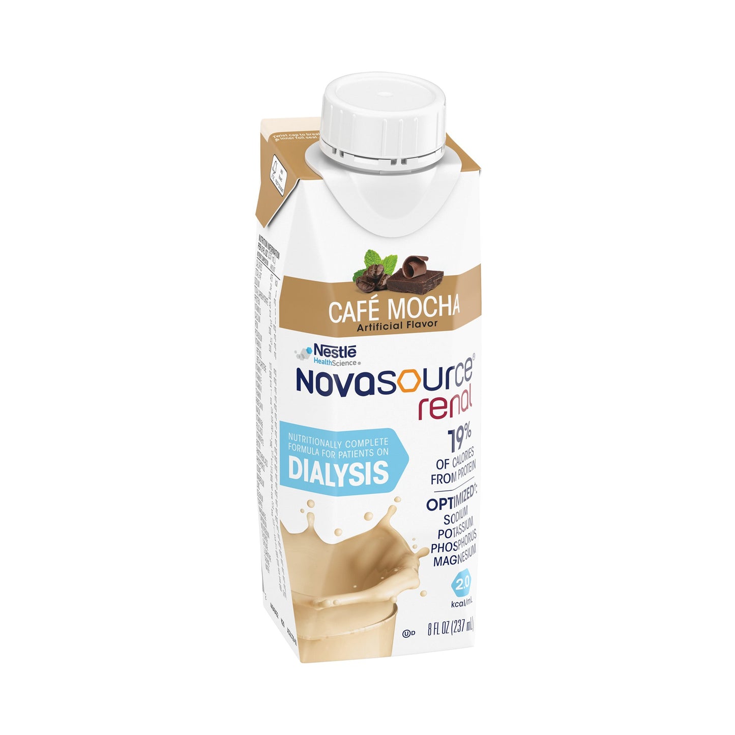 Oral Supplement Novasource® Renal Café Mocha Flavor Liquid 8 oz. Carton