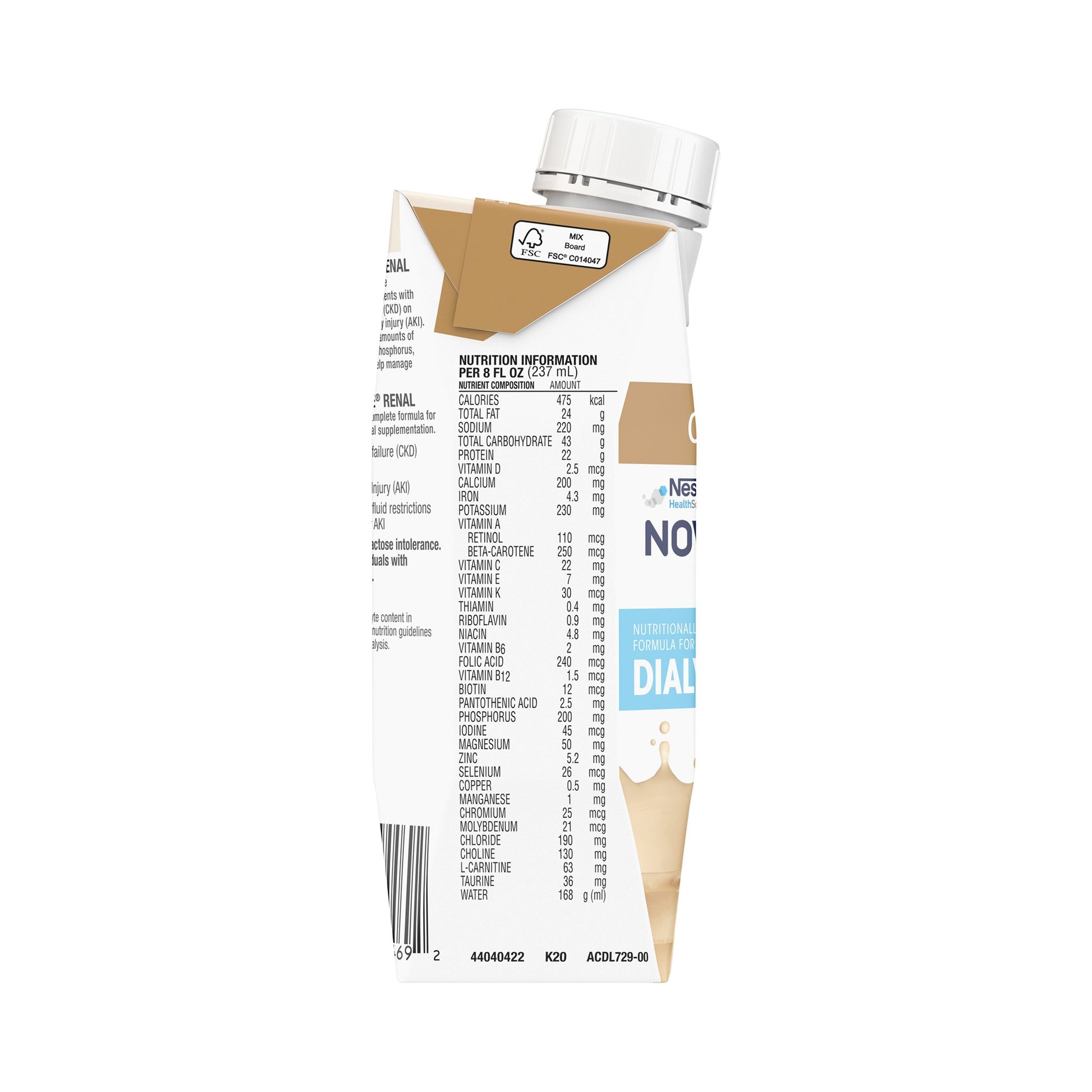 Oral Supplement Novasource® Renal Café Mocha Flavor Liquid 8 oz. Carton