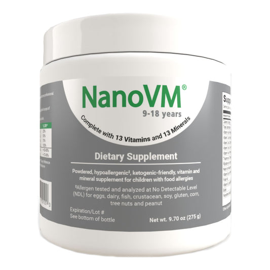 NanoVM dietary supplement container on a white background