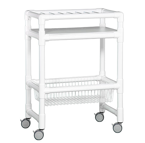 NOTEBOOK CHART RACK W/WIRE BASKET