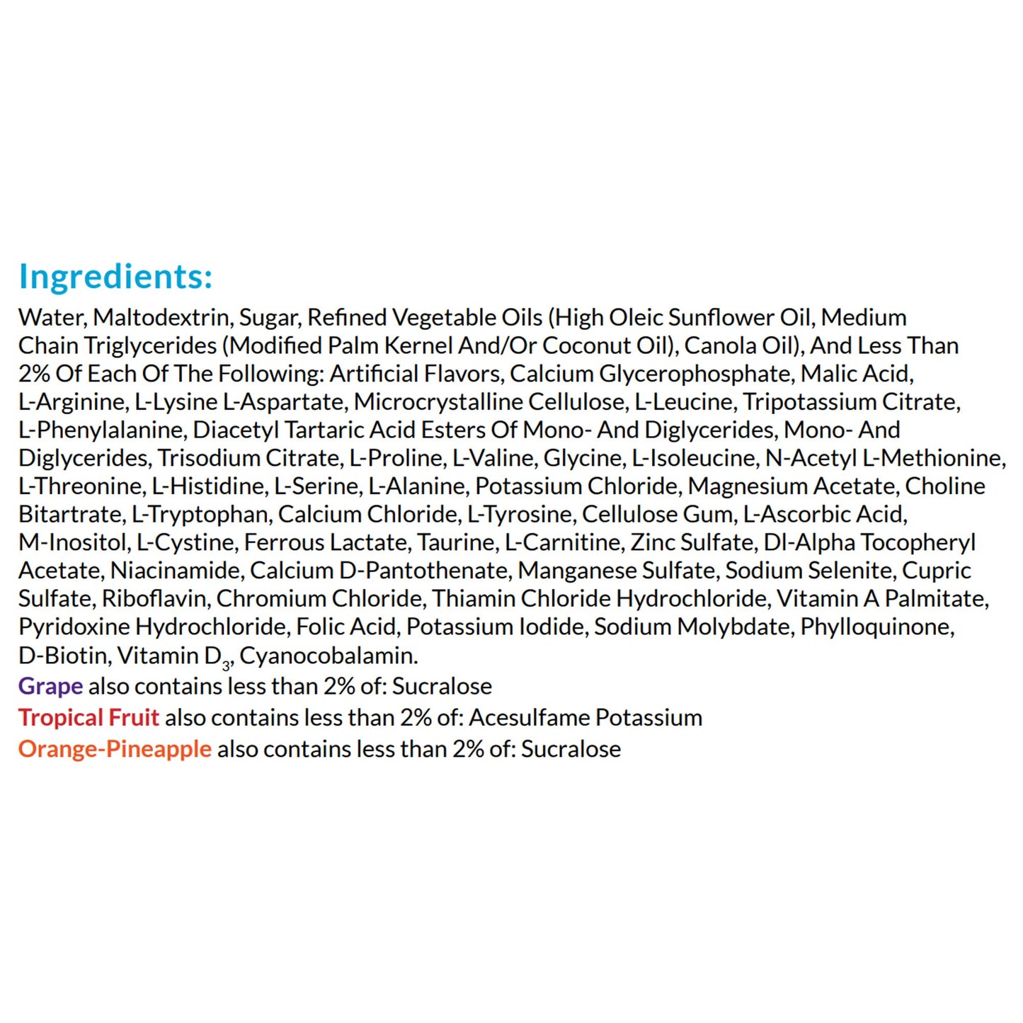 Neocate Splash Grape Flavor Amino Acid-Based Formula - 8 oz Ready-to-Feed Carton