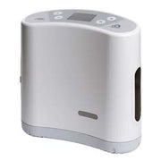 White electronic device with digital display on a white background