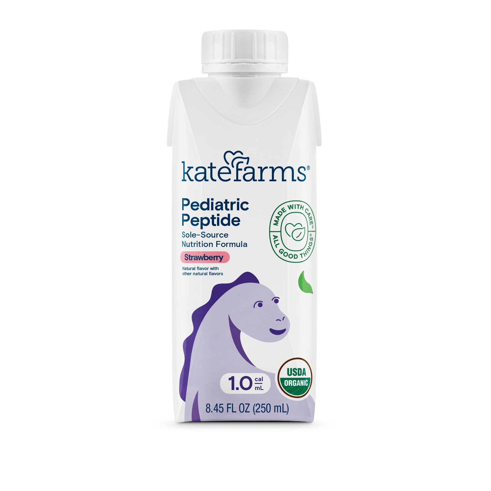 Kate Farms Pediatric Peptide nutrition formula packaging on a white background
