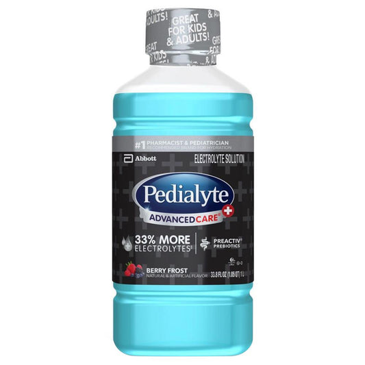 Pedialyte AdvancedCare Plus Berry Frost 33.8 oz - Enhanced Electrolyte Solution