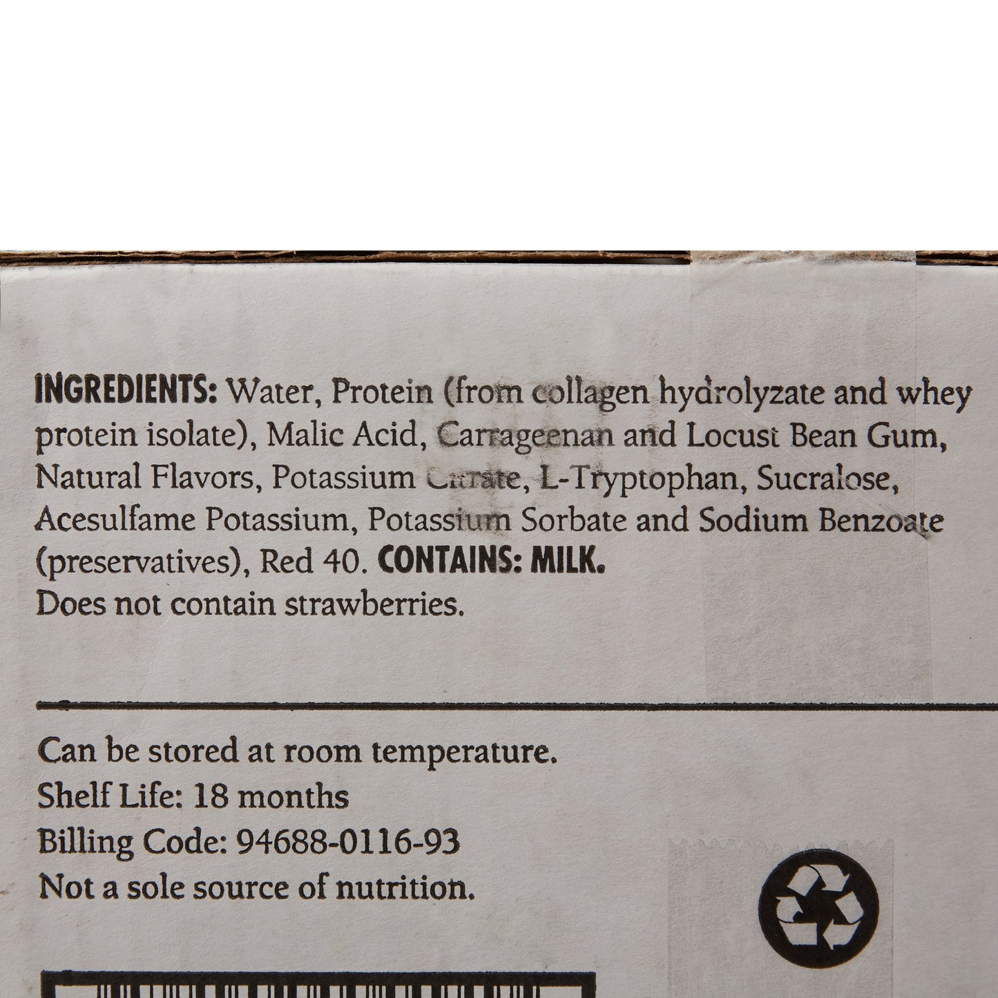 Oral Supplement Gelatein® Fruit Punch Flavor Gel 4 oz. Cup