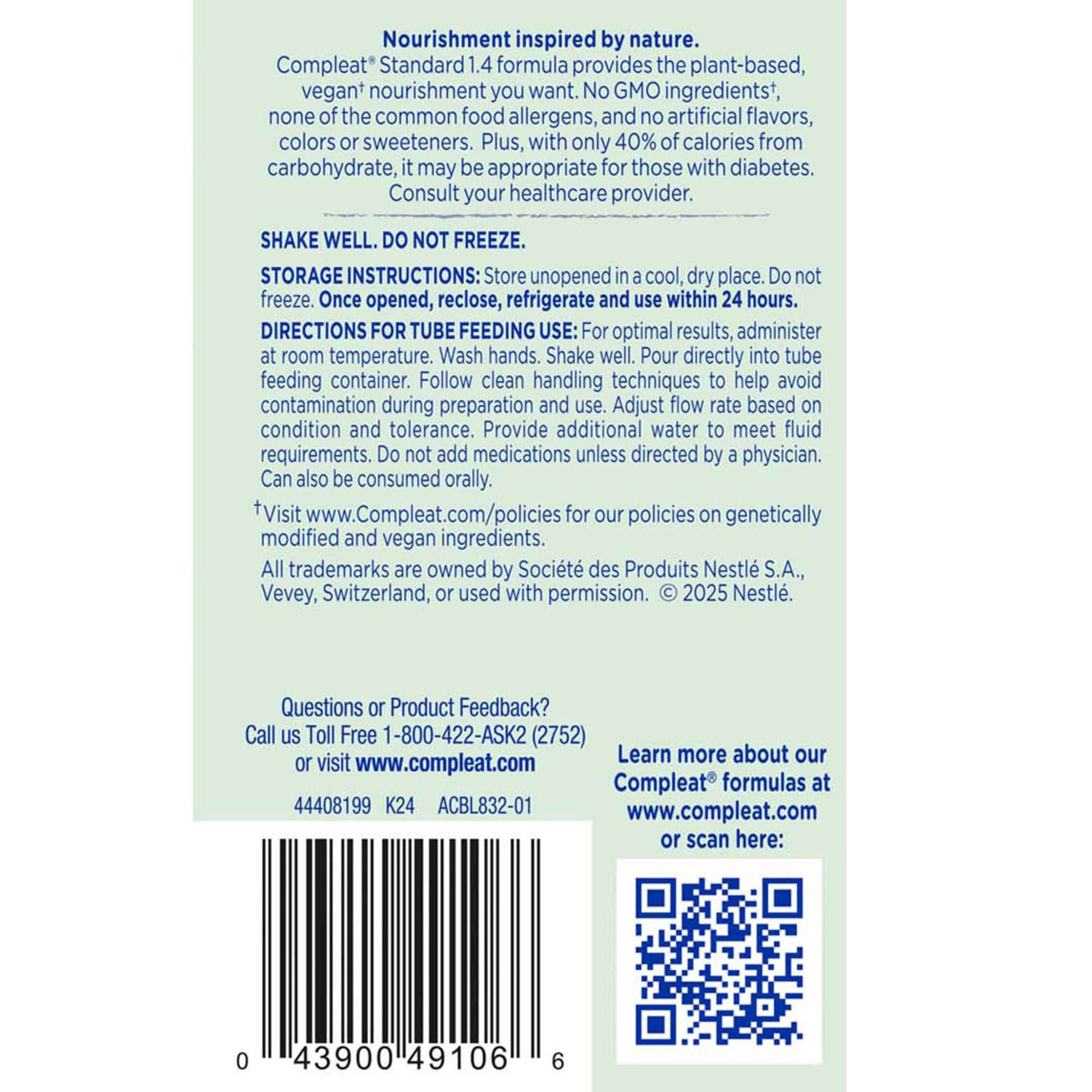 Back of a supplement container with text and a barcode on a white background
