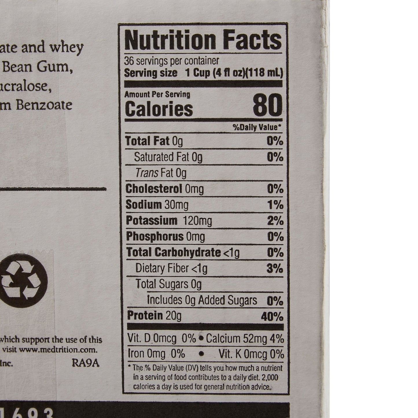 Oral Supplement Gelatein® Fruit Punch Flavor Gel 4 oz. Cup