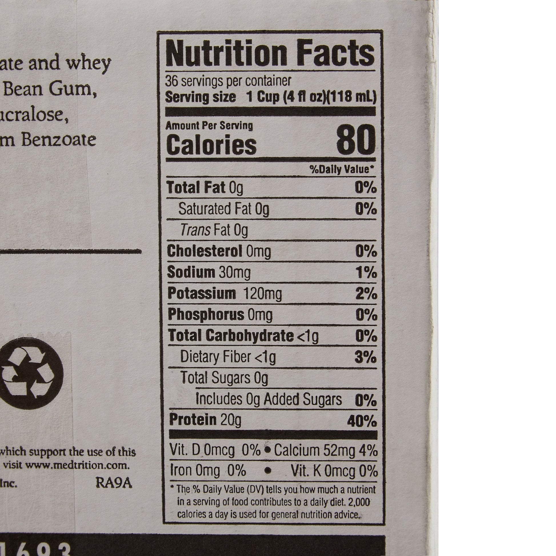 Oral Supplement Gelatein® Fruit Punch Flavor Gel 4 oz. Cup