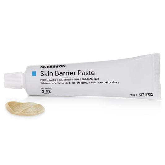 Tube of McKesson Skin Barrier Paste on a white background