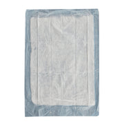 Disposable diaper with clear plastic wrap on a white background
