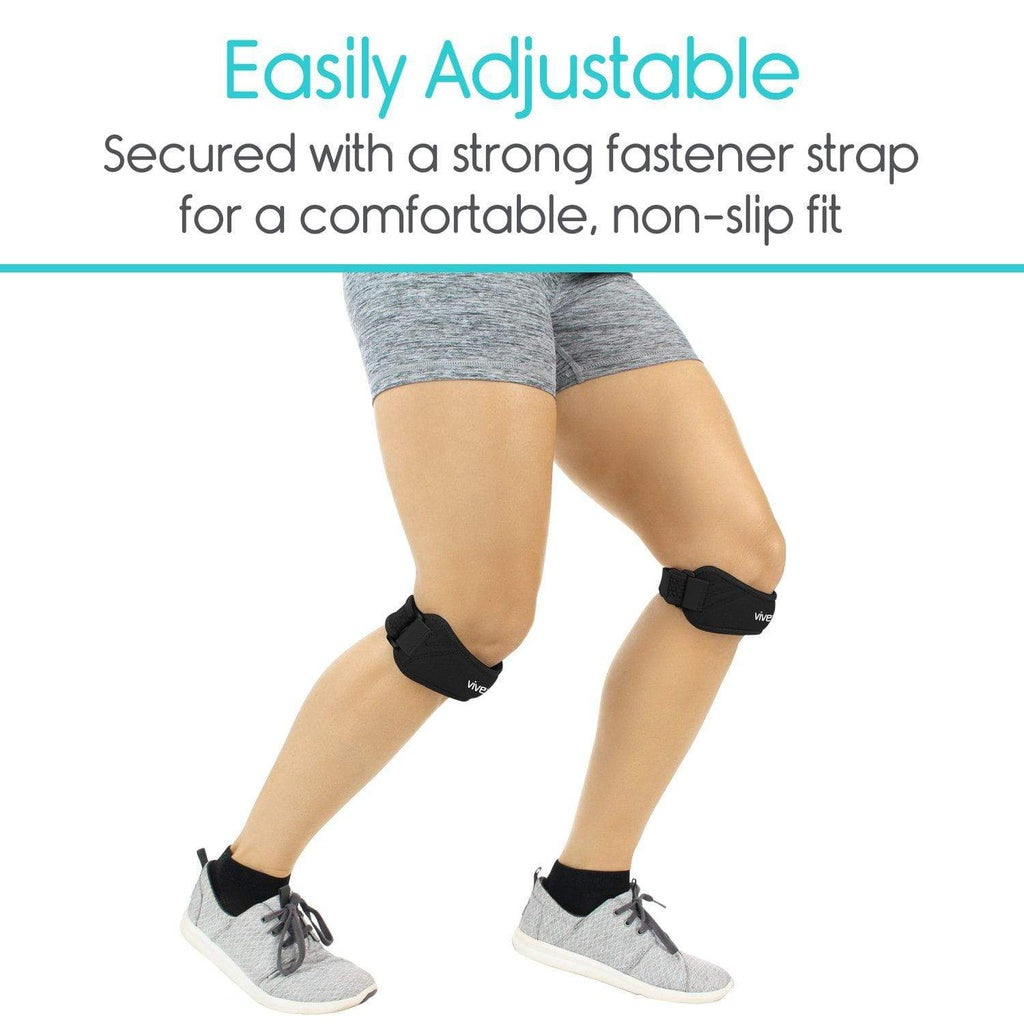 Patella Knee Straps - Adjustable Compression Support for Knee (Pair)