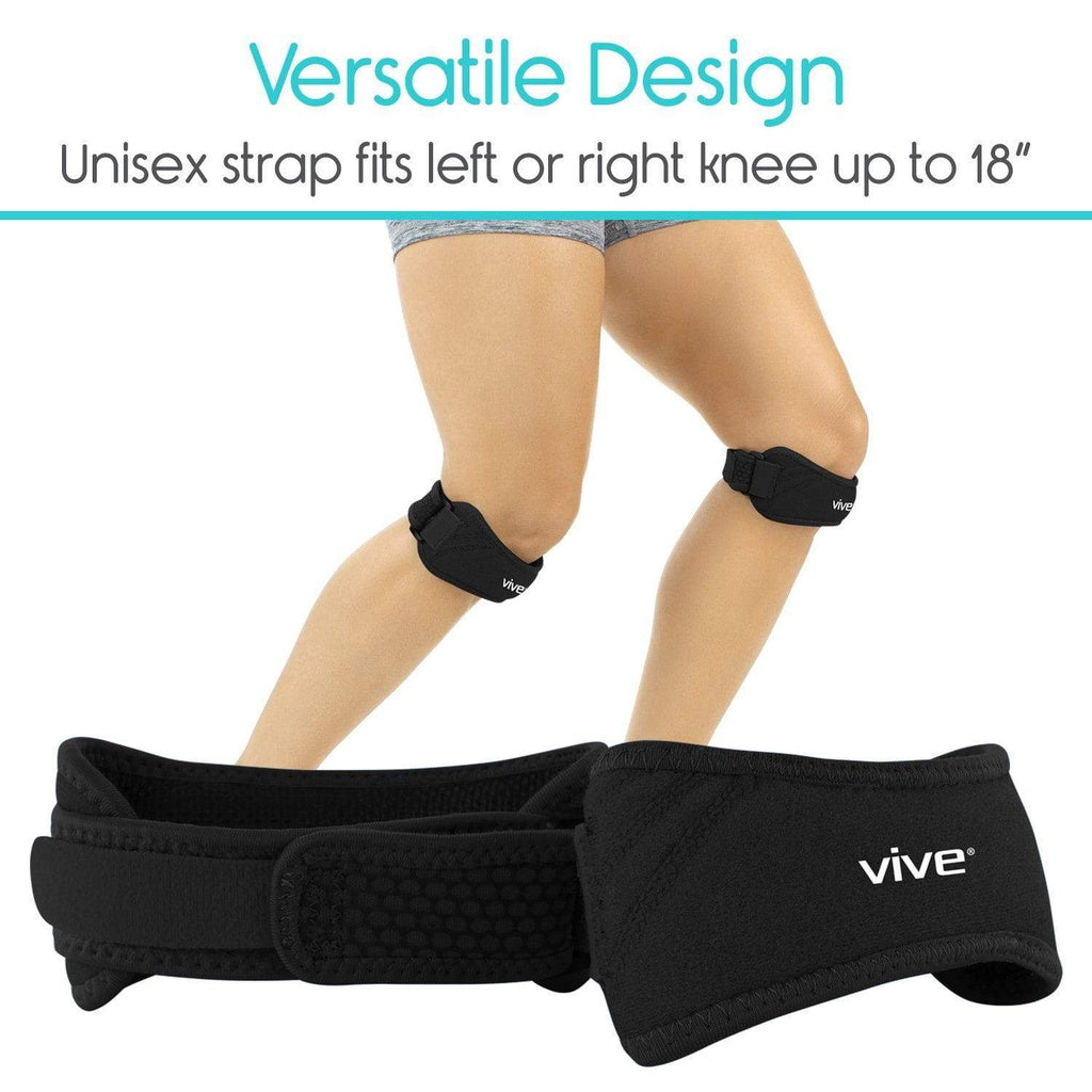 Patella Knee Straps - Adjustable Compression Support for Knee (Pair)