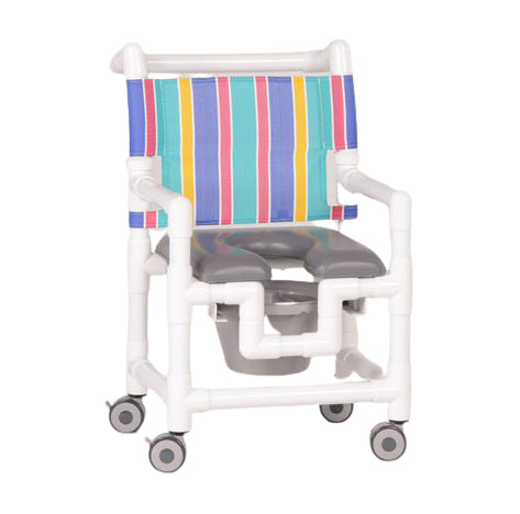PEDIATRIC SHOWER CHAIR COMMODE W/SOFT SEAT