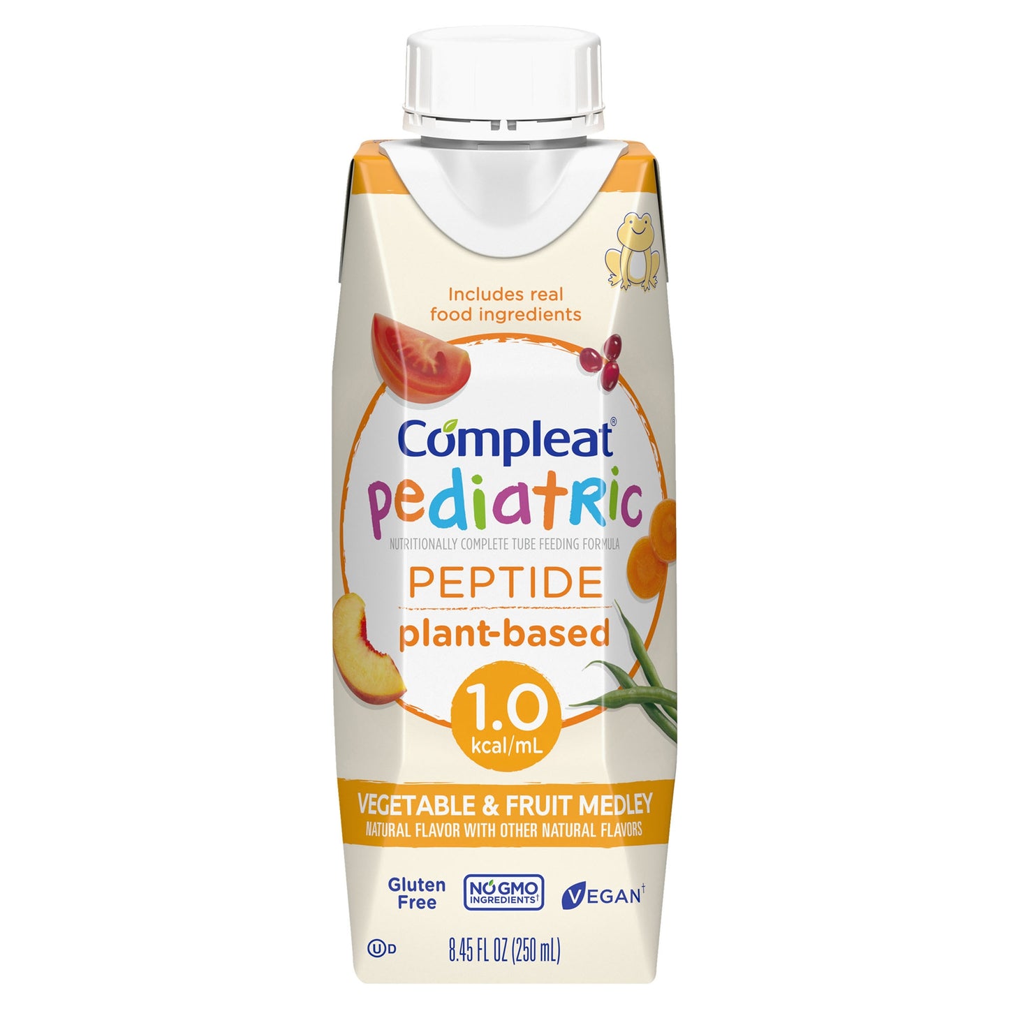 Compleat Pediatric Peptide plant-based drink container on a white background
