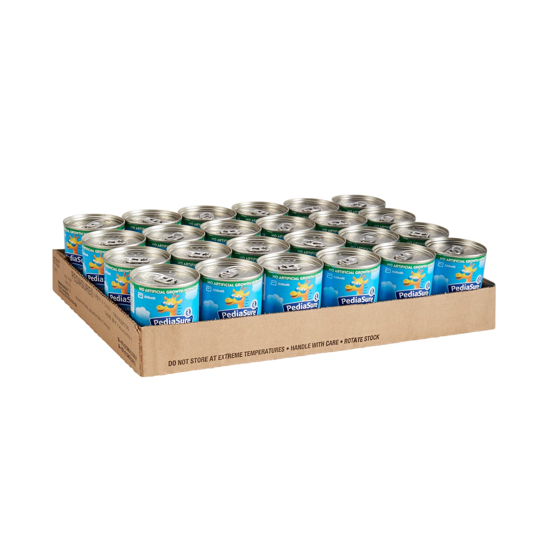 Carton of Pedigree cans on a white background