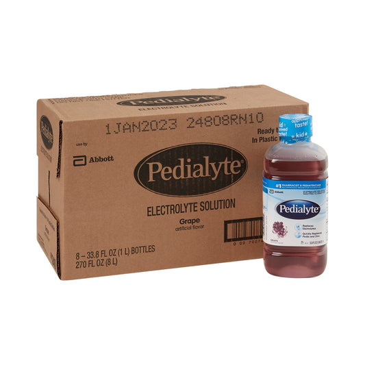 Oral Electrolyte Solution Pedialyte® Classic Grape Flavor 33.8 oz.