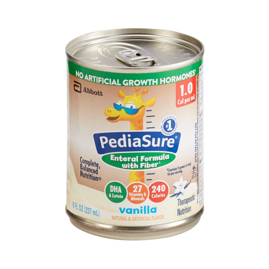 Pediasure enteral formula can on a white background