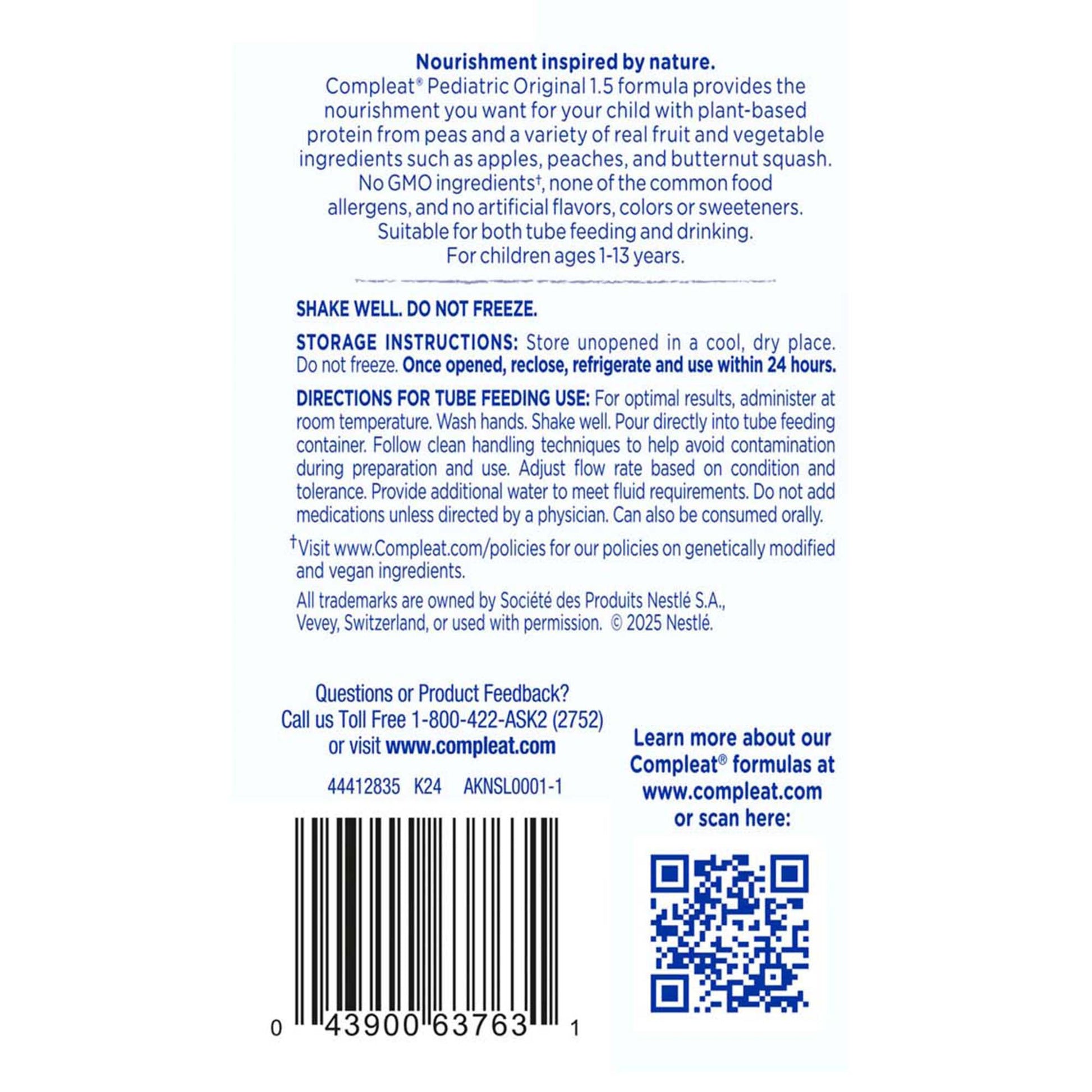 Back of a supplement package with text and a barcode on a white background