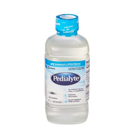Pedialyte bottle on a white background