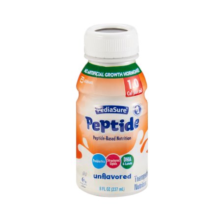Pediasure Peptide unflavored bottle on a white background