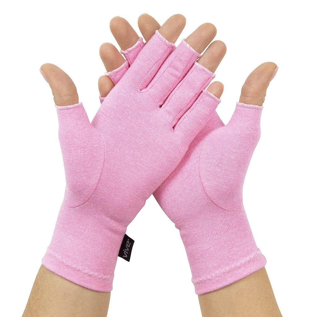 Joint stiffness and discomfort Compression Gloves - Fingerless Support with Smart Seam Stitching (Pair)