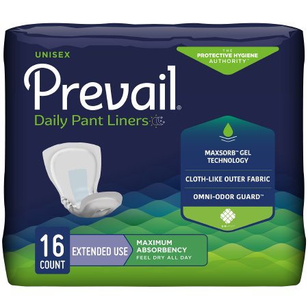 Prevail® Daily Pant Liners - Heavy Absorbency, 28 Inch, One Size