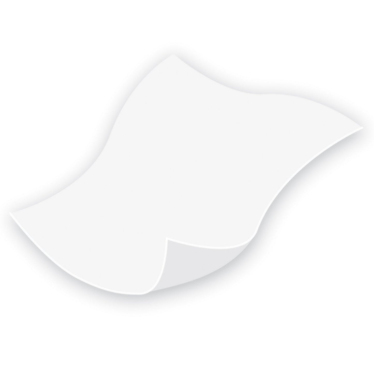 White envelope on a white background