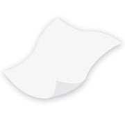 White envelope on a white background